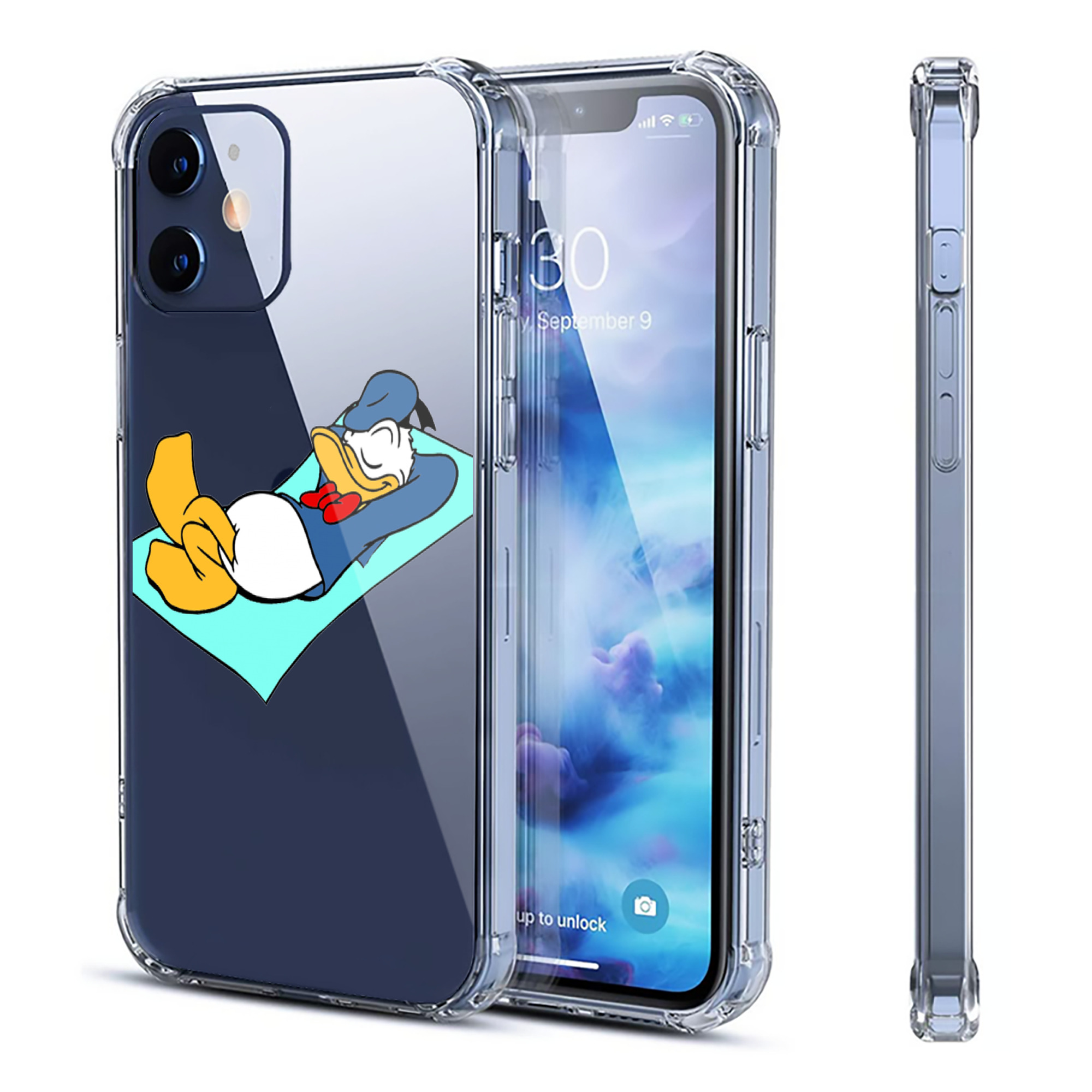 （画像用） ミッキーマウス Mickey Mouse 【iPhone 12シリーズ対応】透明スマホケース（クリアソフトケース）